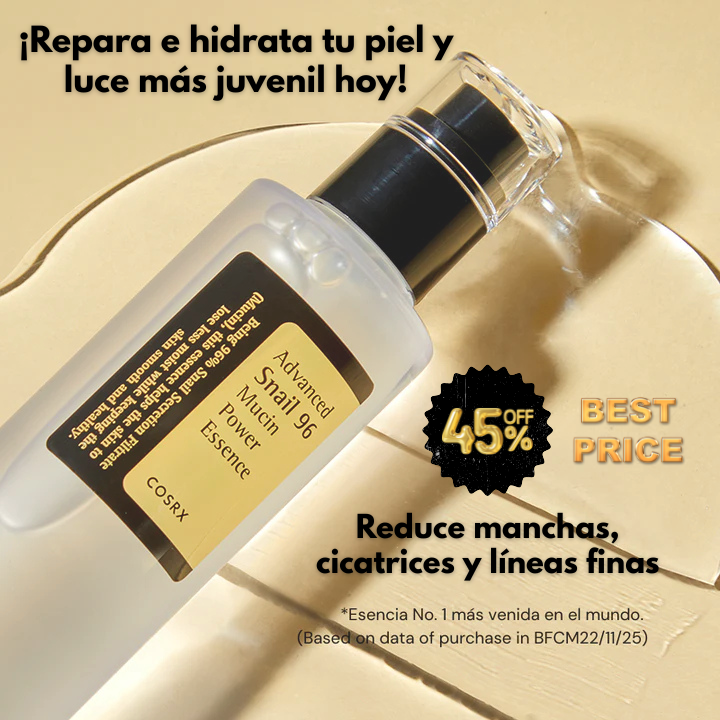 Sérum de baba de caracol Snail 96 Mucine Essence - cuidado de la piel coreano